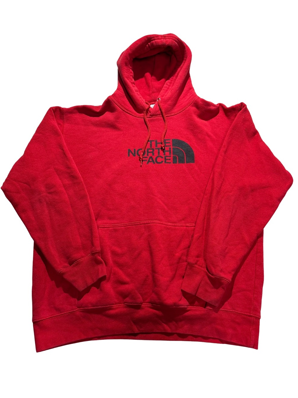 Knock off The North Face Men's Red Logo Hoodie Sweatshirt